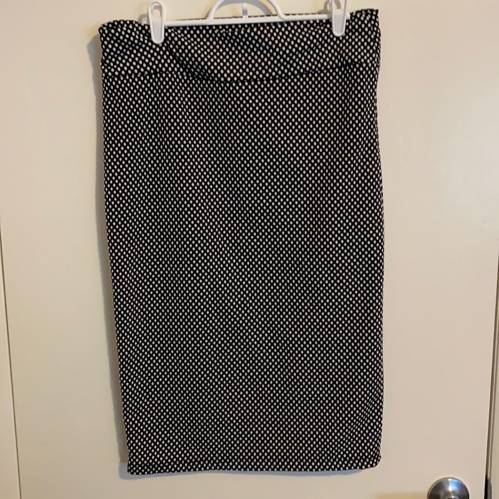 Polka dot pencil skirt
